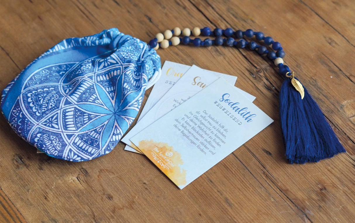 Mala Sodalith (Länge: ca. 50  cm) - YOGISHOP