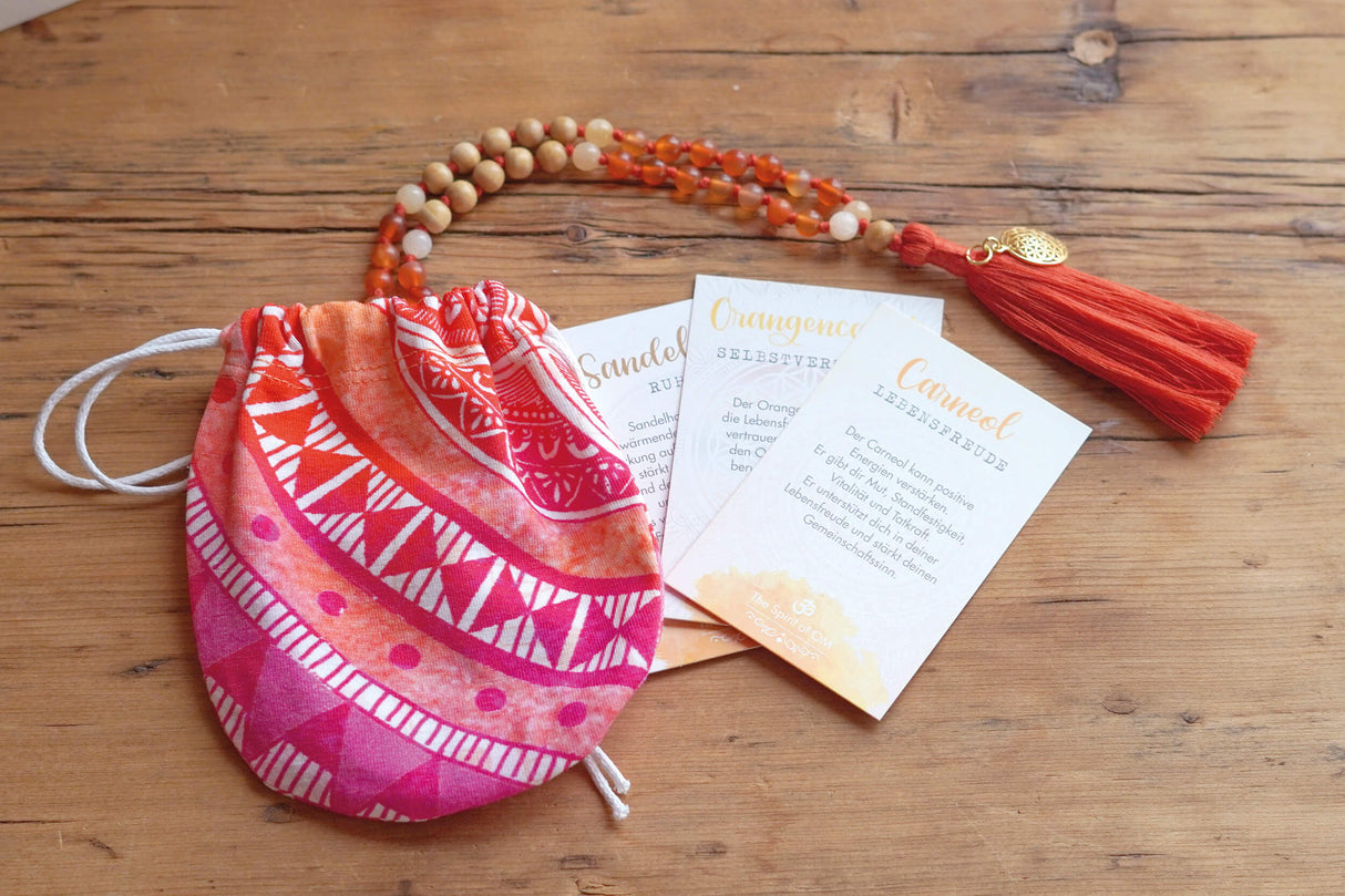 Mala Carneol (Länge: ca. 50 cm) - YOGISHOP