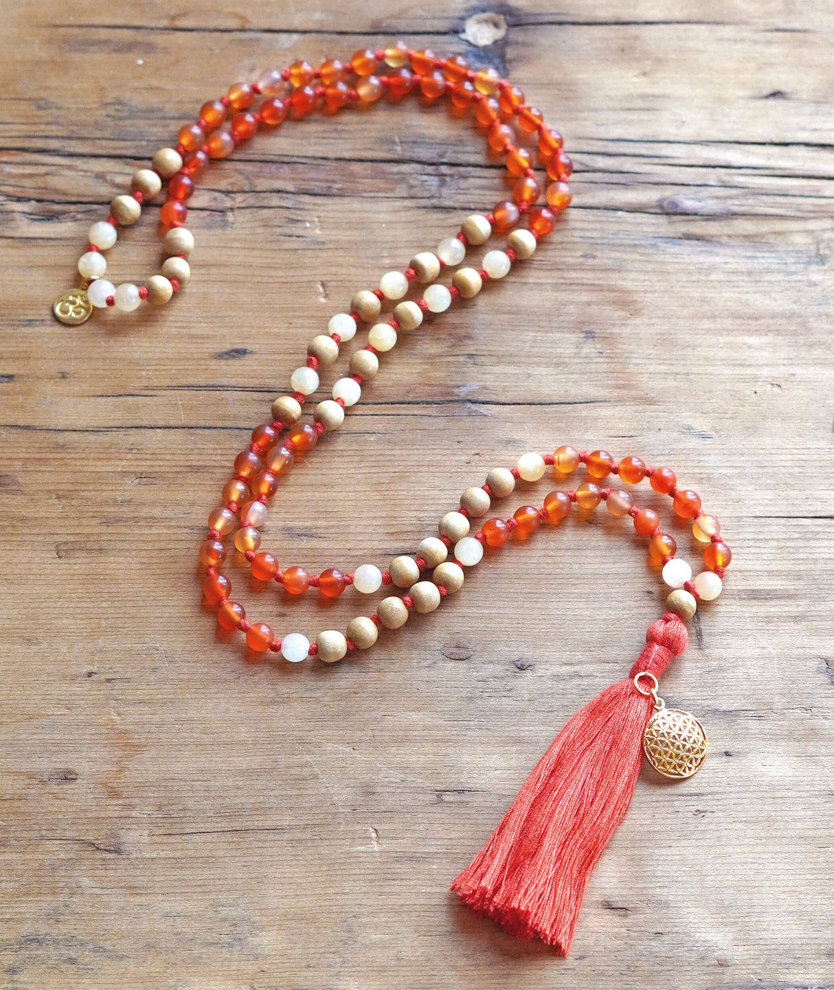 Mala Carneol (Länge: ca. 50 cm) - YOGISHOP