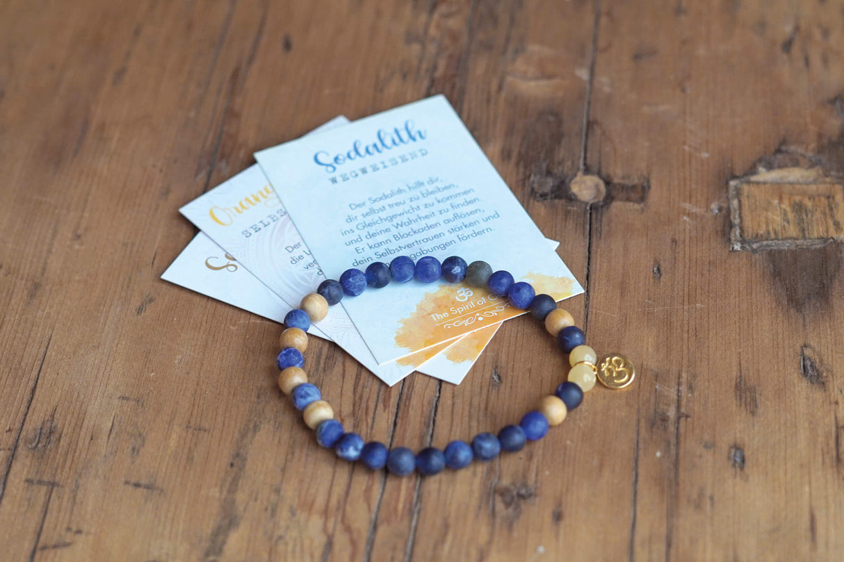 Armband Sodalith (Größe: Medium 16,7 cm) - YOGISHOP