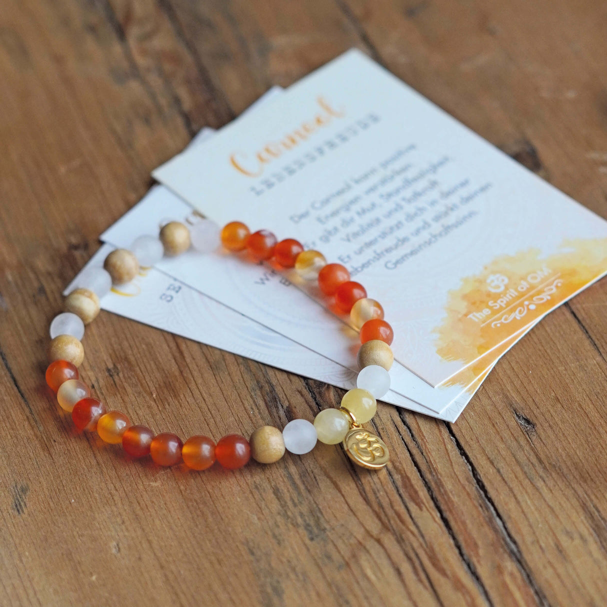 Armband Carneol (Größe: Medium 16,7 cm) - YOGISHOP