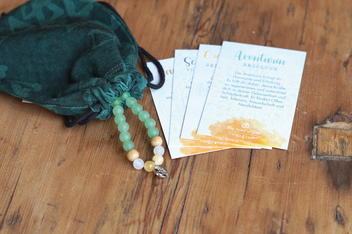 Armband Aventurin (Größe: Medium 16,7 cm) - YOGISHOP