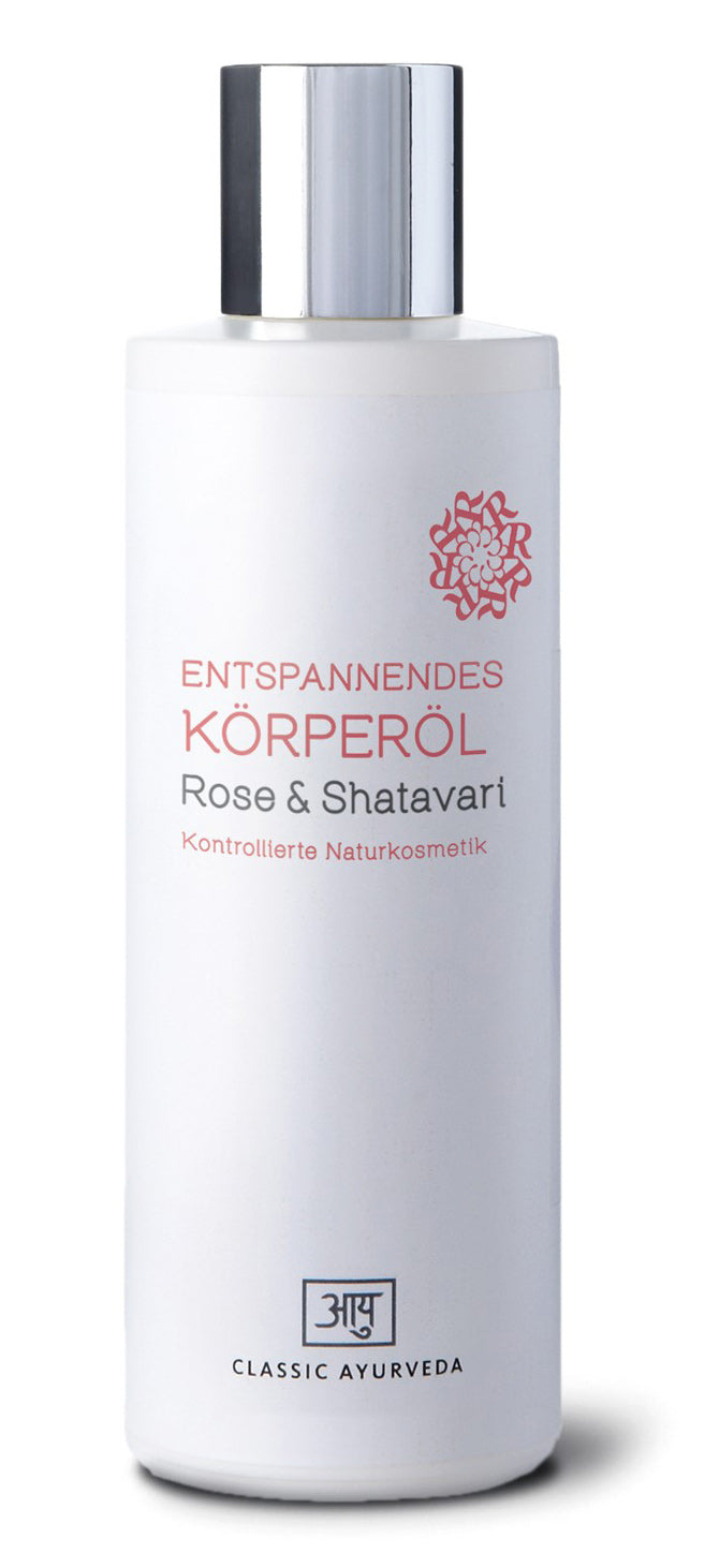 Entspannendes Körperöl Rose & Shatavari, 200 ml - YOGISHOP