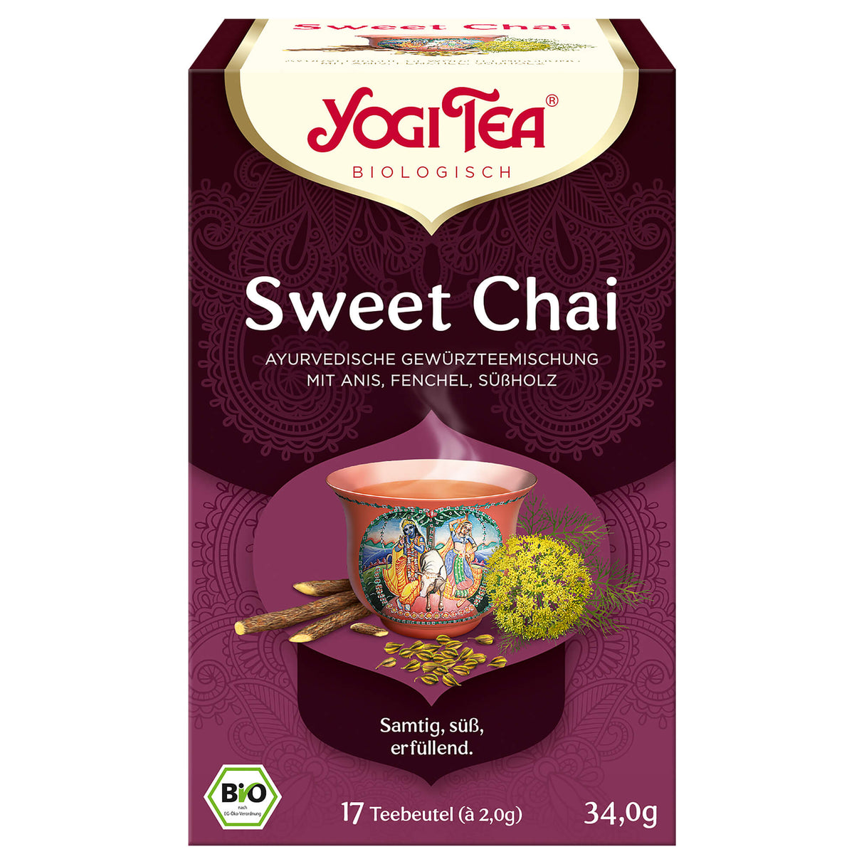 Bio Sweet Chai Teemischung, 34 g - YOGISHOP