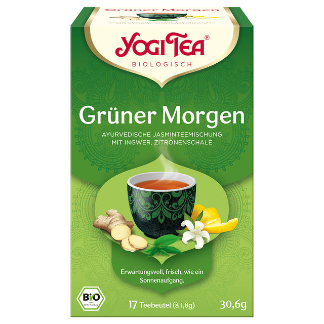 Bio Grüner Morgen Teemischung, 30,6 g - YOGISHOP