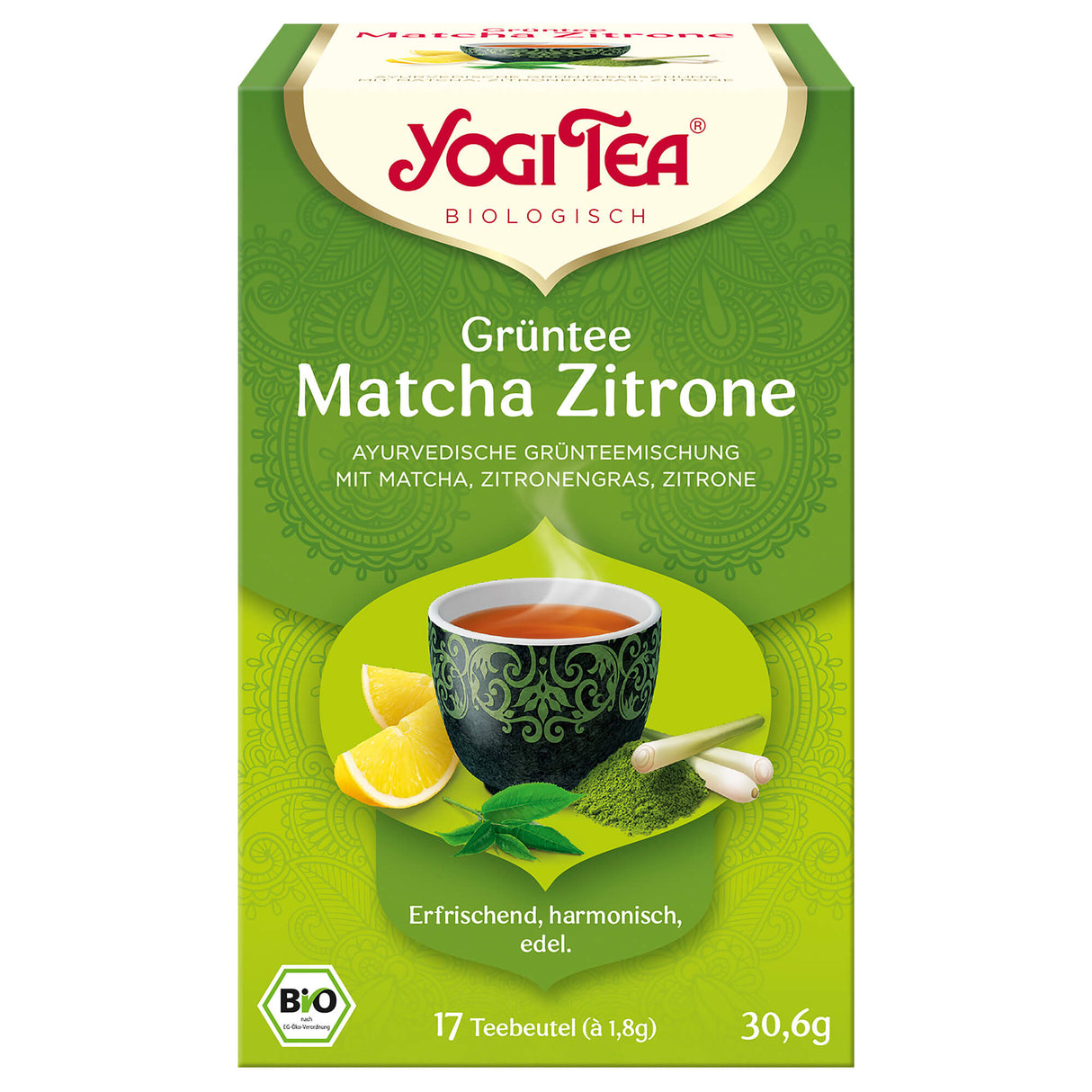 Bio Grüntee Matcha Zitrone Teemischung, 30,6 g
