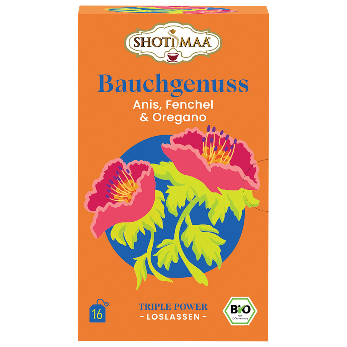 Bio Bauchgenuss Tee - Anis Fenchel & Oregano, 32 g - YOGISHOP