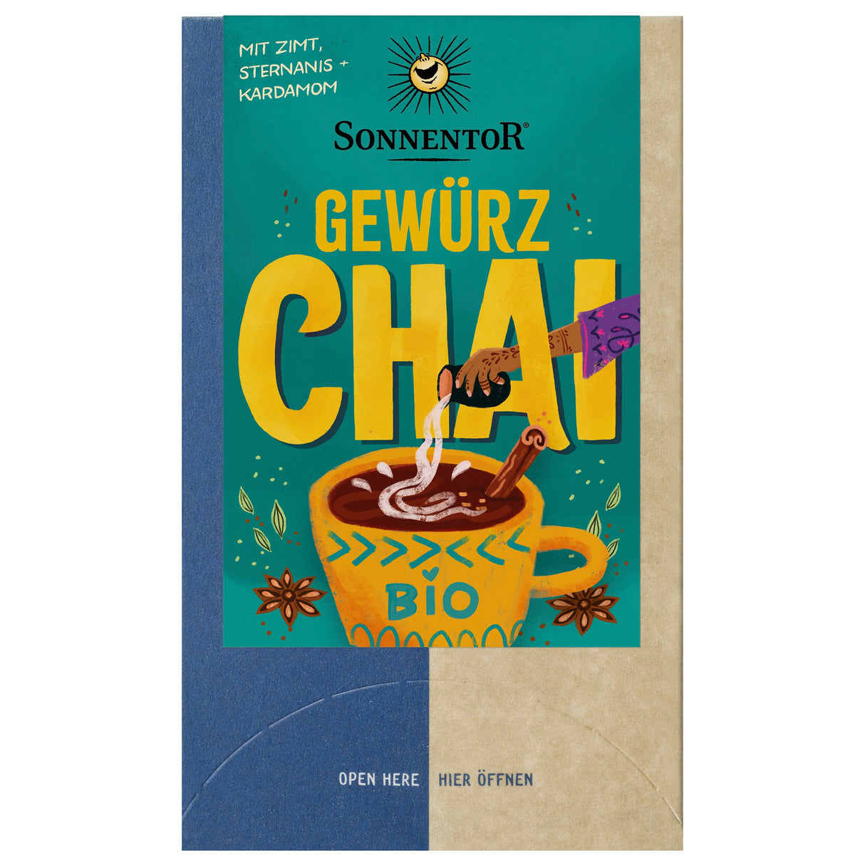 Bio Gewürz Chai Teemischung, 32,4 g - YOGISHOP