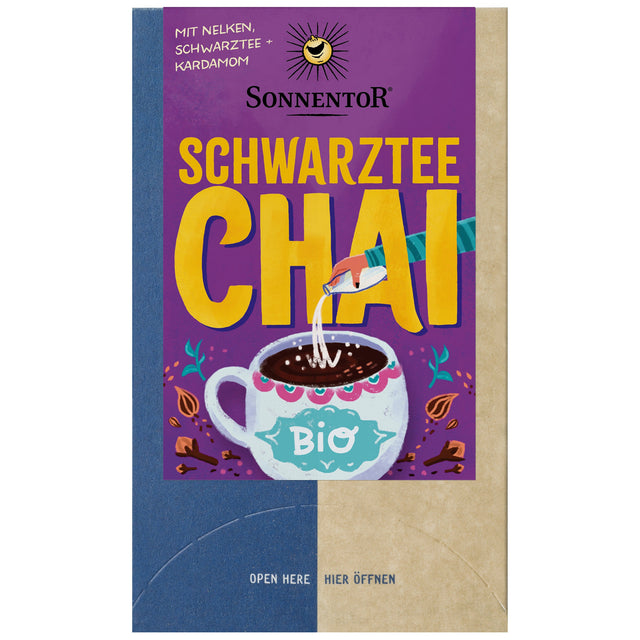 Bio Schwarztee Chai Teemischung, 32,4 g - YOGISHOP