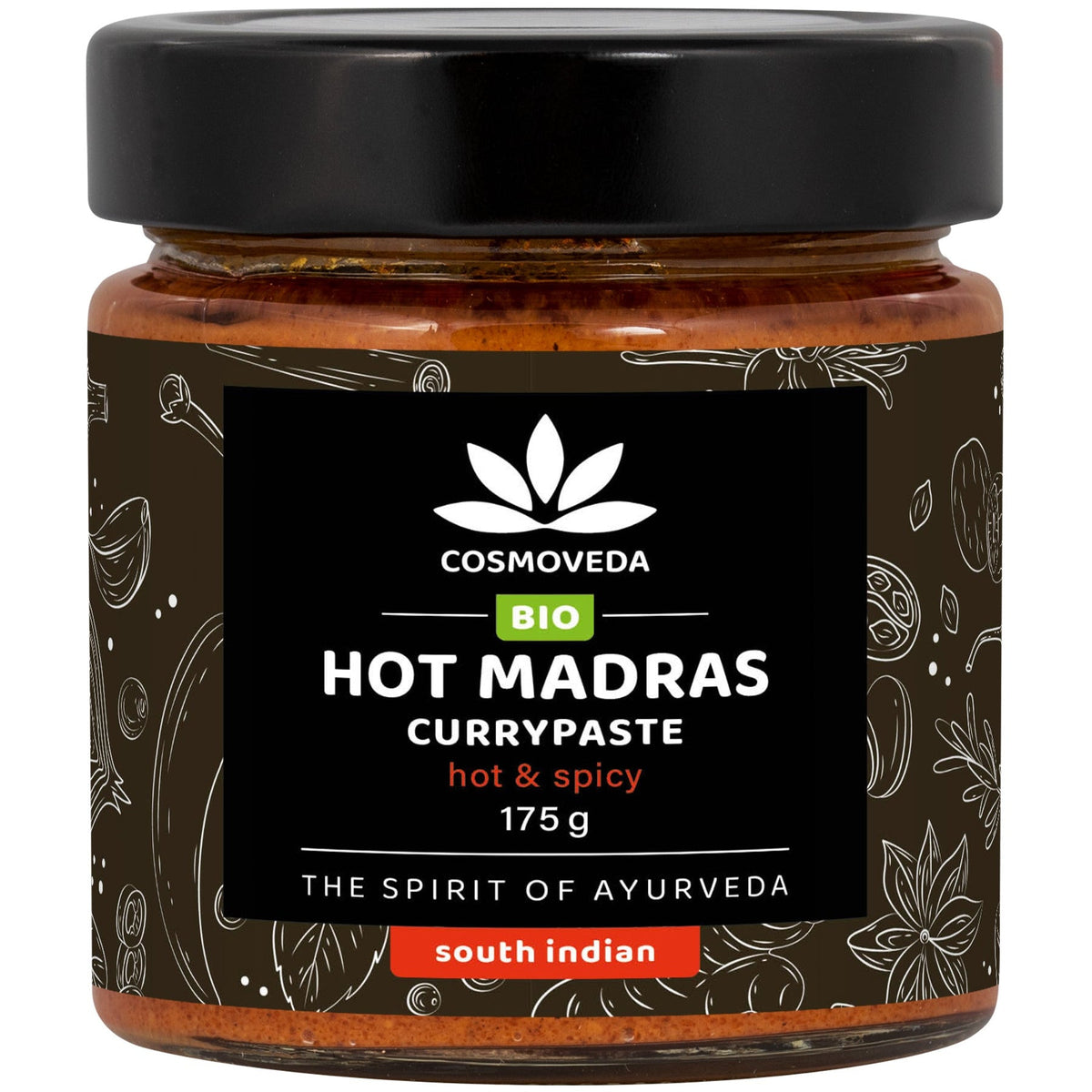 Organic Hot Madras Curry Paste, 175 g