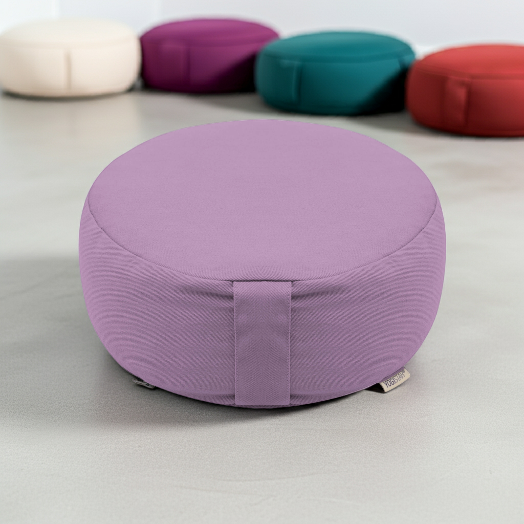 Meditationskissen - rund - Dhyana - organic cotton - YOGISHOP