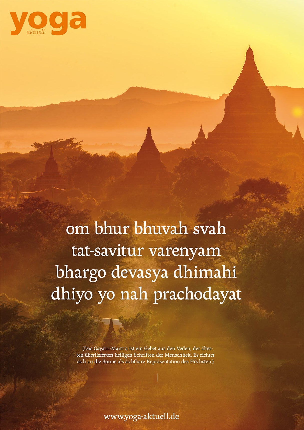 "Gayatri Mantra" Poster DIN A1 - YOGISHOP
