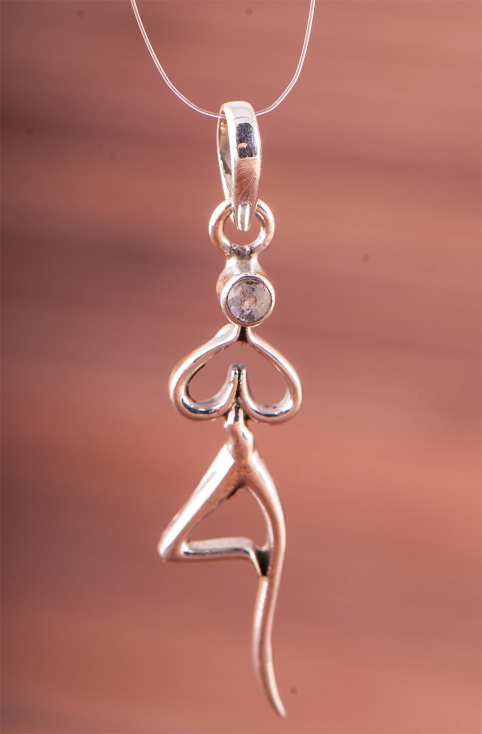 Asana Yoga Anhänger, Baum - Silber - YOGISHOP