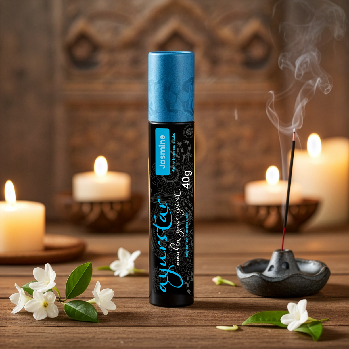 Räucherstäbchen - Jasmin, 40 g - AYURDEVA