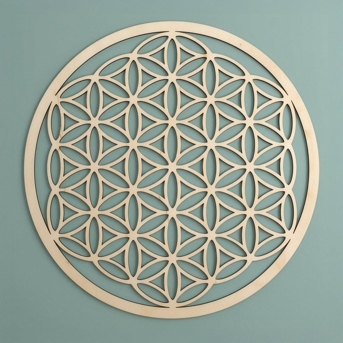 Blume des Lebens Wandschmuck aus Holz