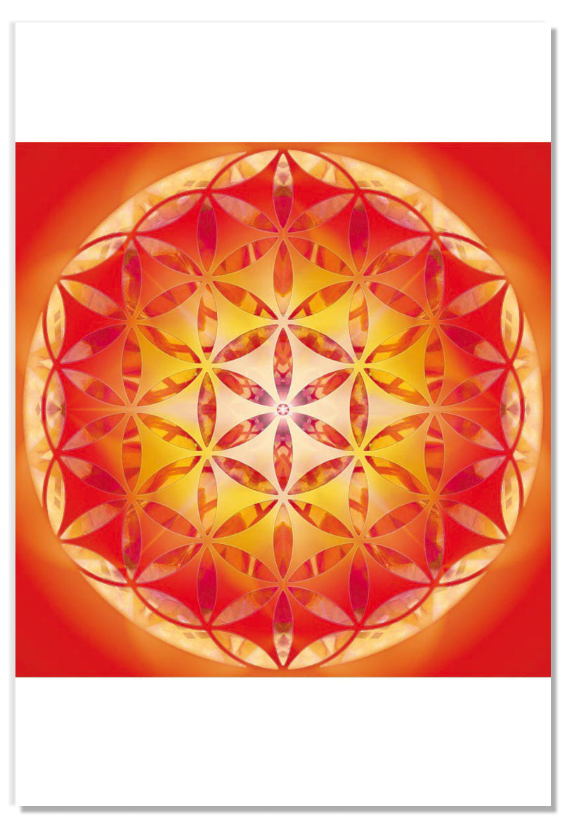 Briefkarte - Blume des Lebens - YOGISHOP