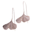 Ginkgo Blatt Ohrringe, 925 Sterling Silber - YOGISHOP