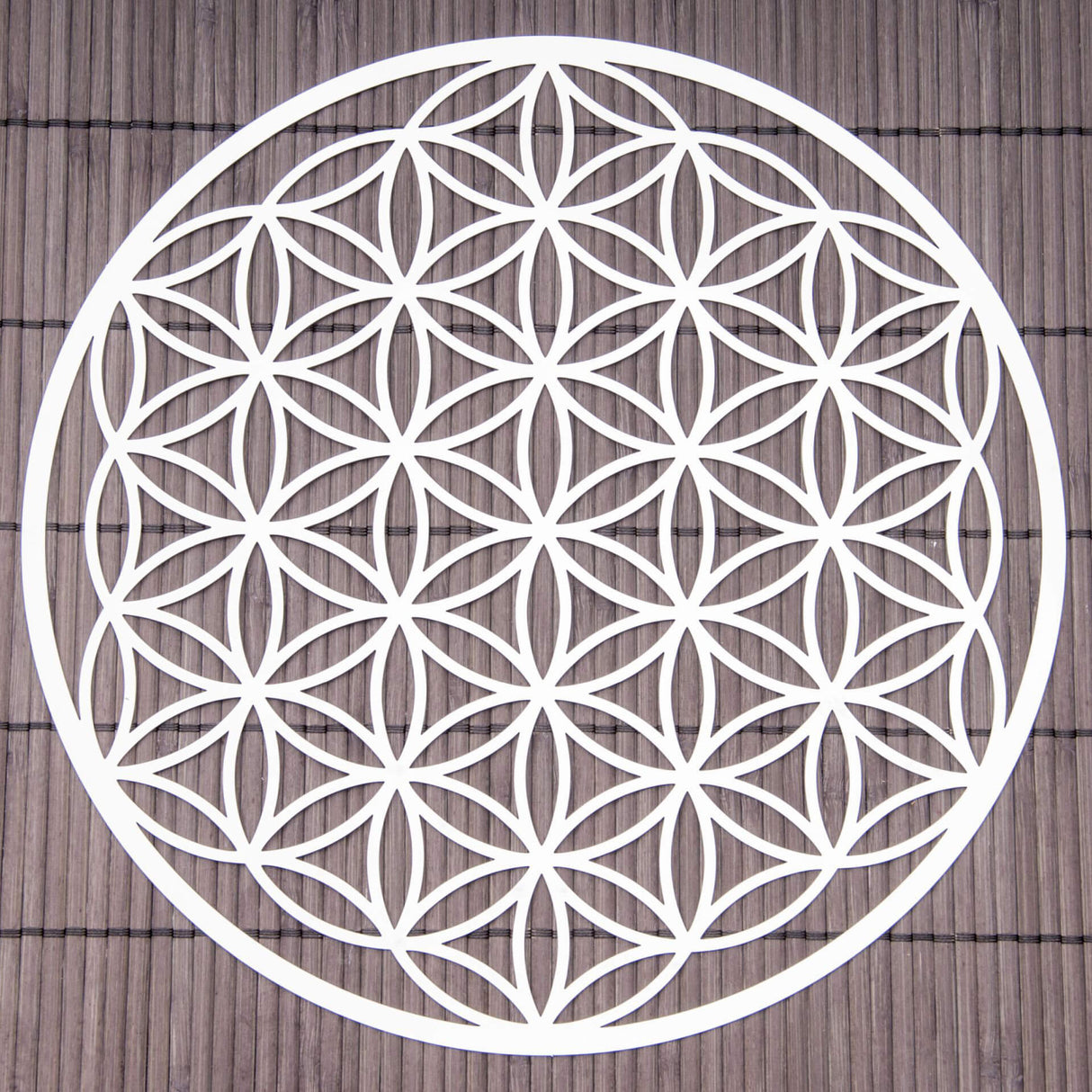 Blume des Lebens Wandschmuck aus Edelstahl - YOGISHOP