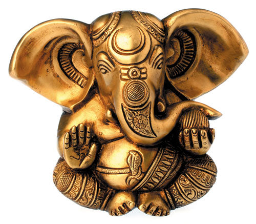 Ganesha aus Messing, 13cm - YOGISHOP
