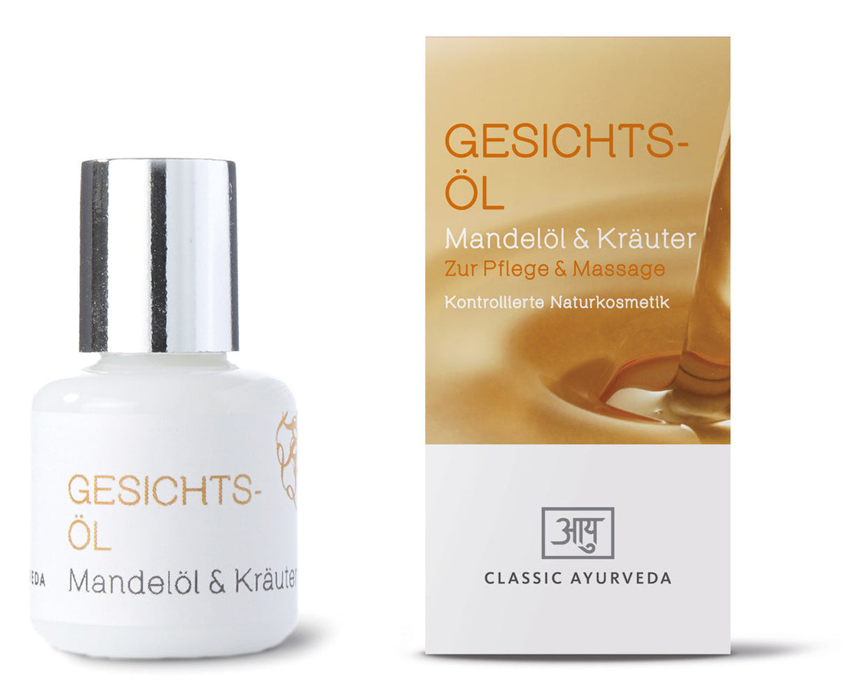 Gesichtsöl Mandelöl & Kräuter, 15 ml - YOGISHOP