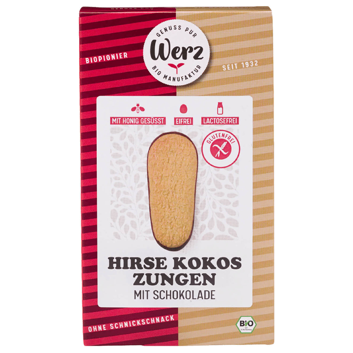 Bio Hirse-Kokos-Zungen, glutenfrei, 150 g - YOGISHOP