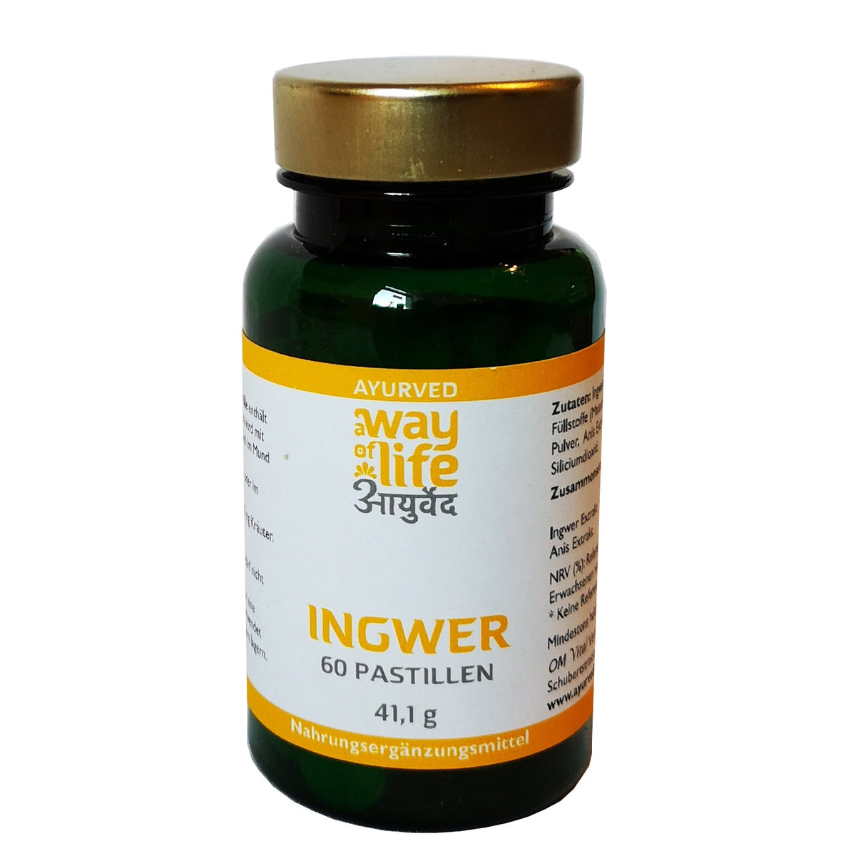 Ingwer-Pastillen (konv. Anbau), 41,1 g - YOGISHOP