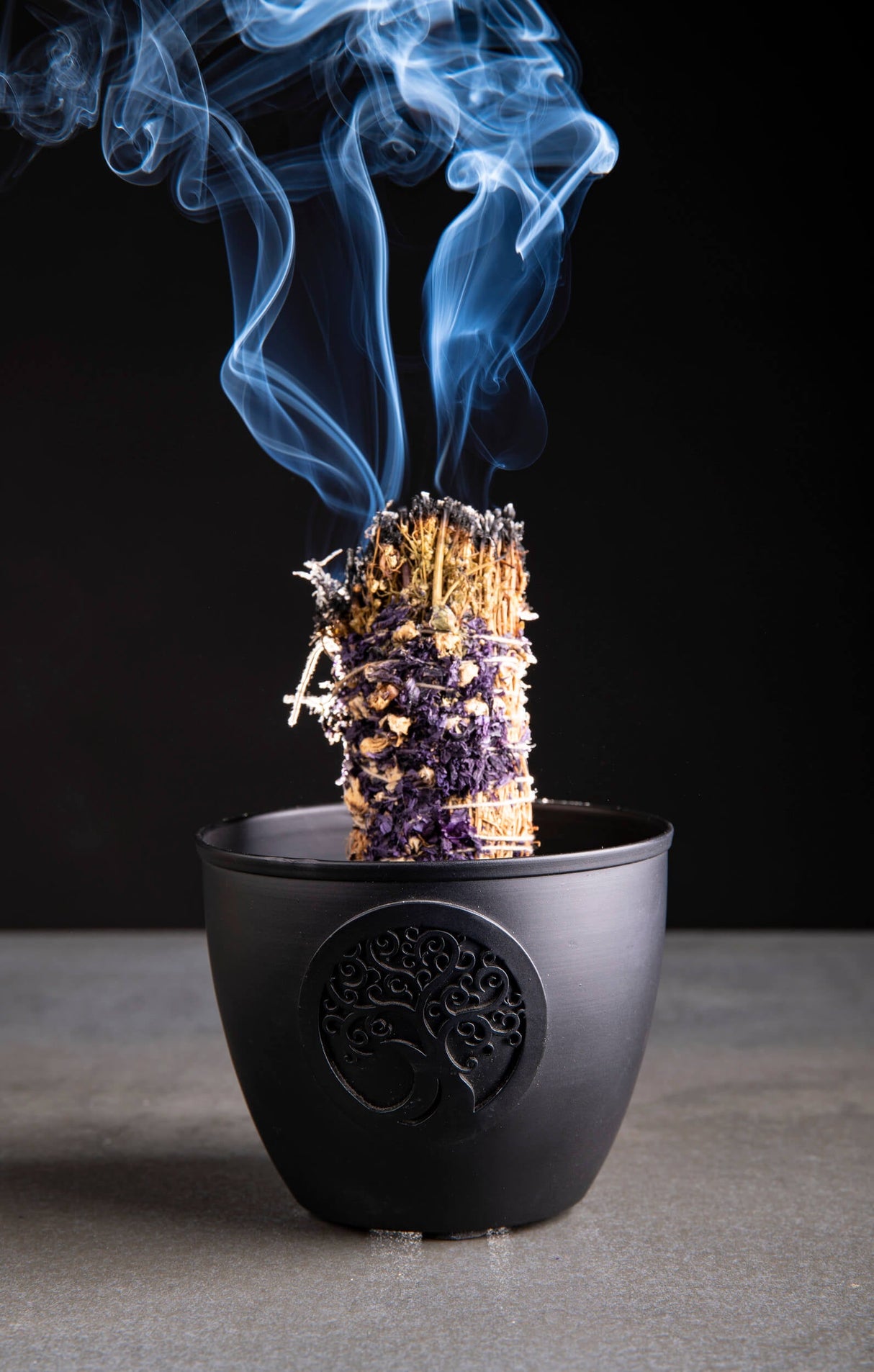 Smudge Bowl Lebensbaum für große Kräuterbündel