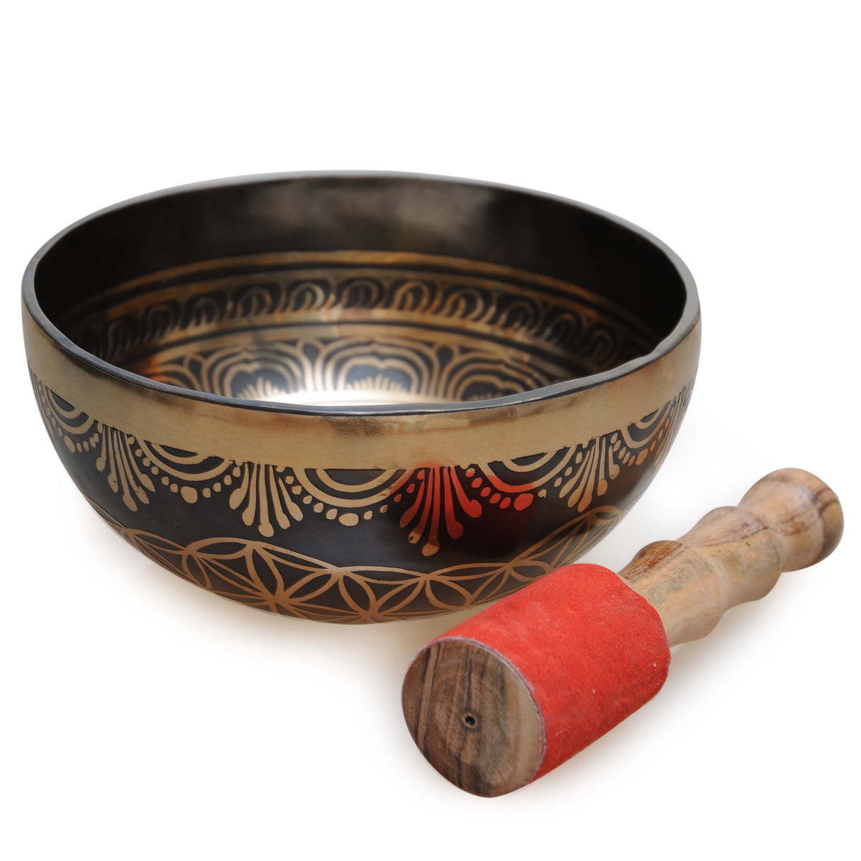 Klangschale „Flower of life“, Ø ca. 20 cm - YOGISHOP