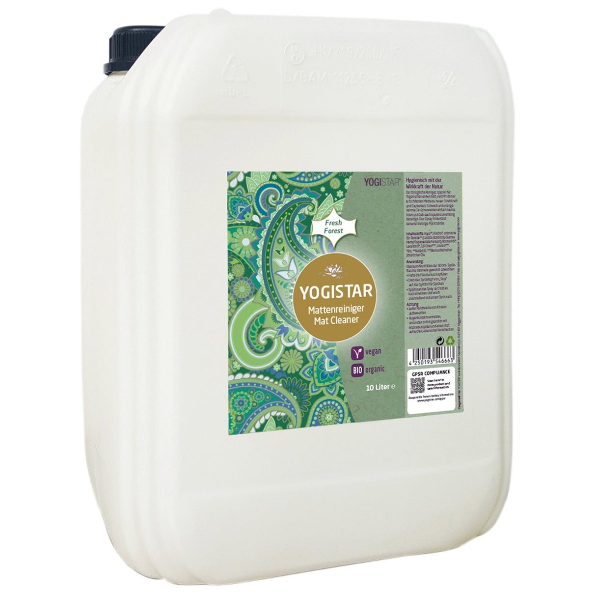 Organic Yoga Mat Cleaner - fresh forest - 10 l