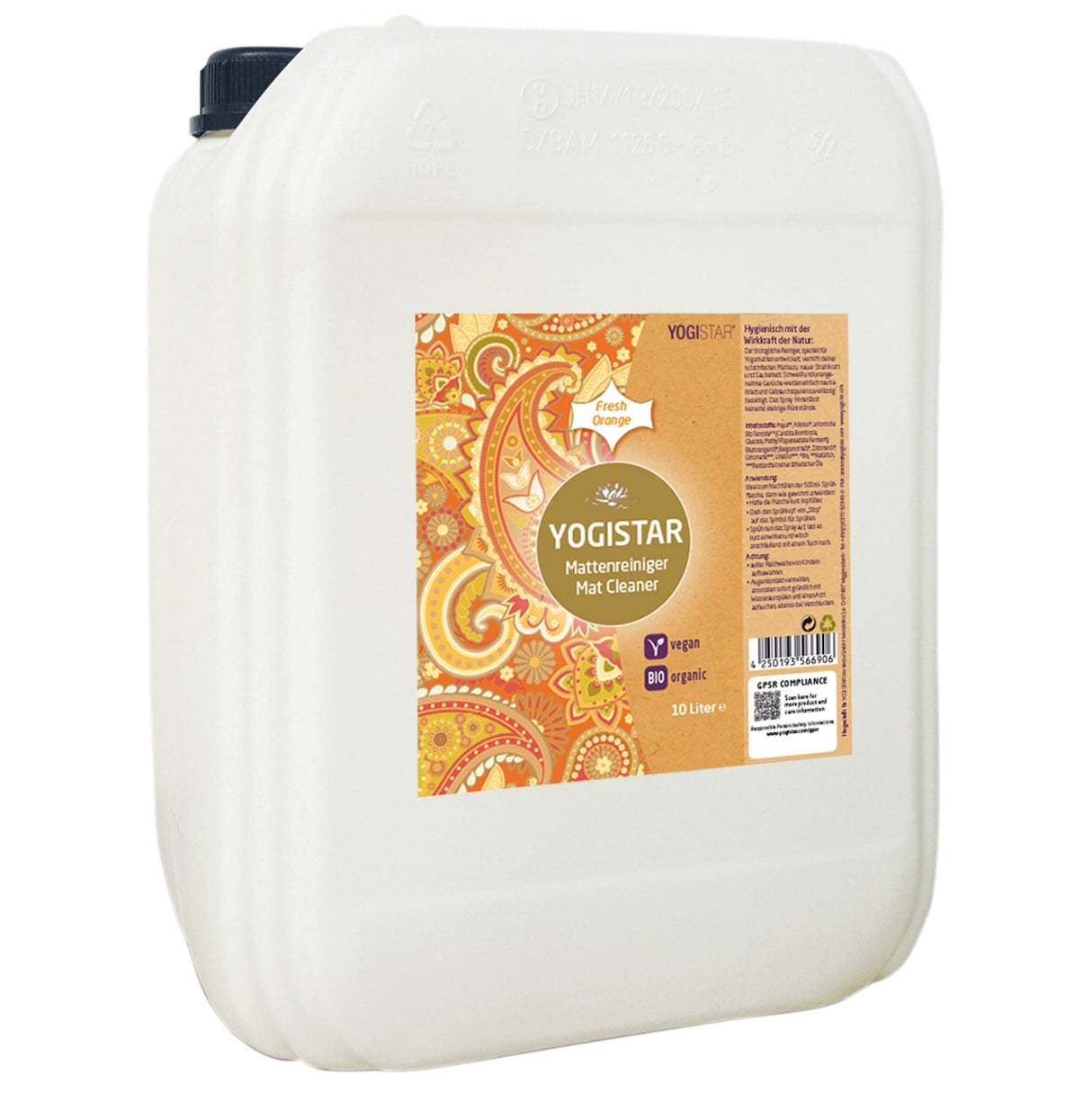 Organic Yoga Mat Cleaner - fresh orange - 10 l