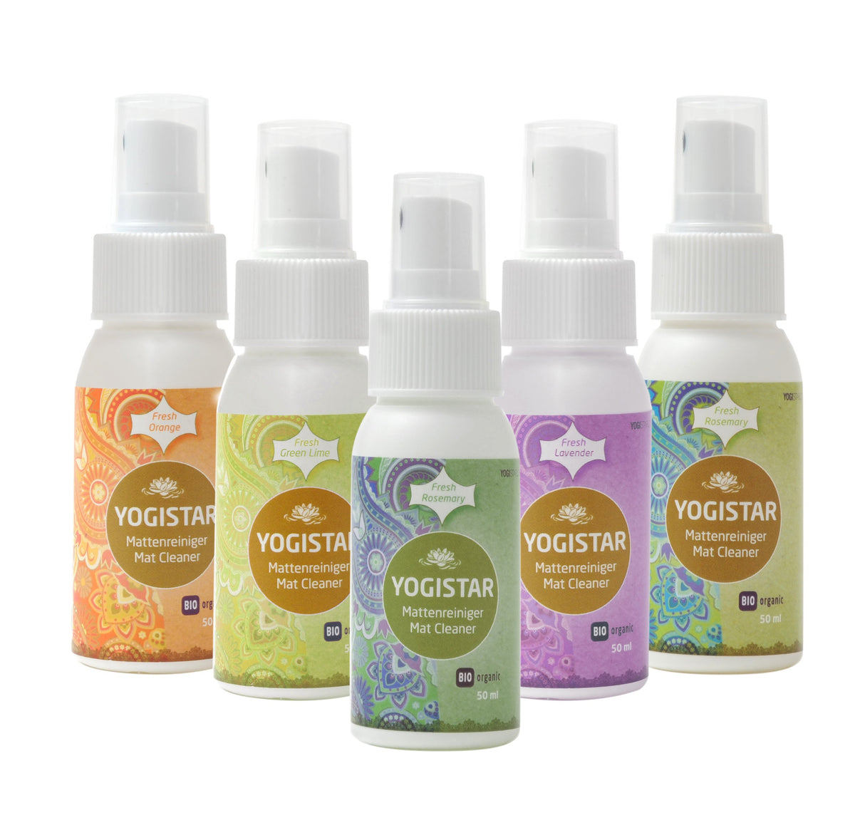 Bio Yogamatten-Reiniger 5 x 50 ml in der Box