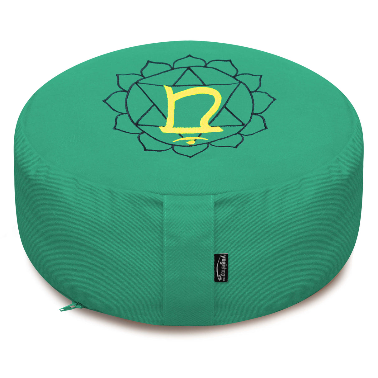 Meditationskissen - rund - Chakras - organic cotton - ø 36cm x 15cm - YOGISHOP
