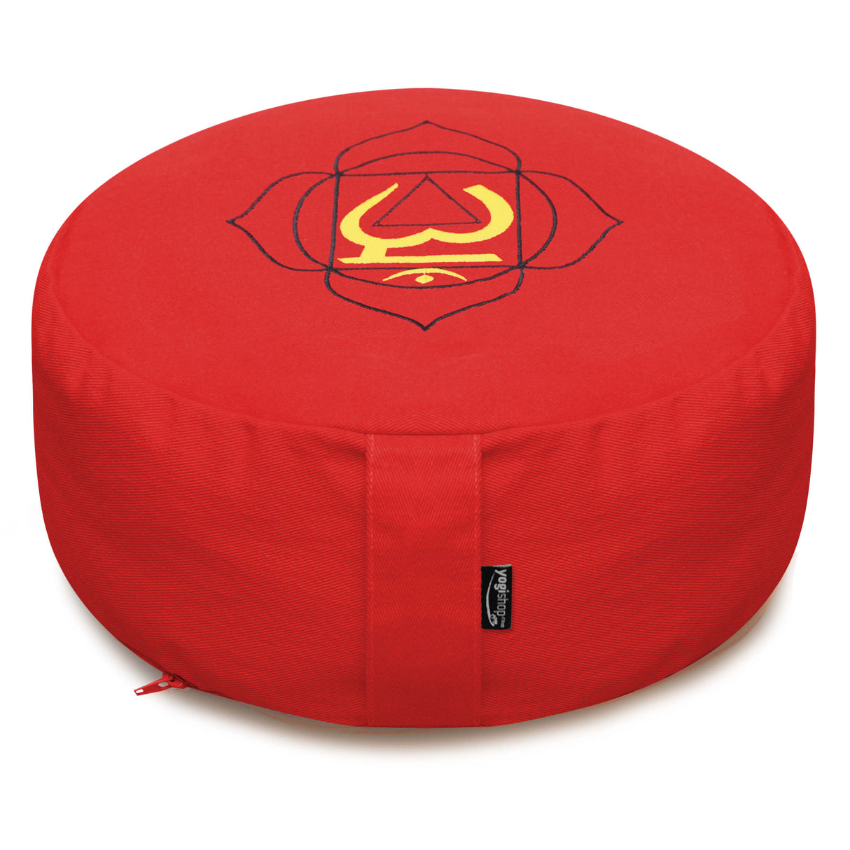 Meditationskissen - rund - Chakras - organic cotton - ø 36cm x 15cm - YOGISHOP