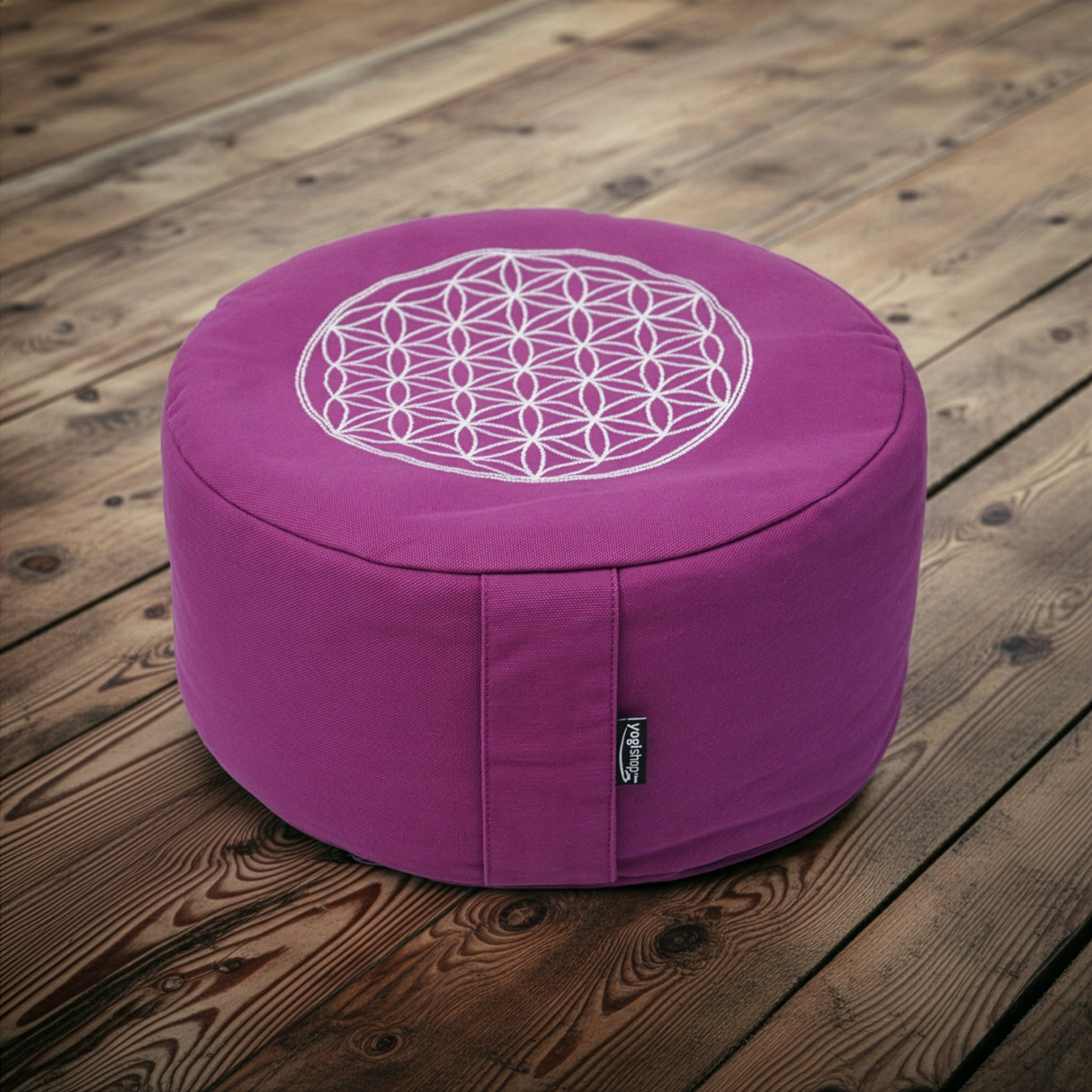 Meditationskissen rund - vintage - cotton - ø 30cm x 15cm - YOGISHOP