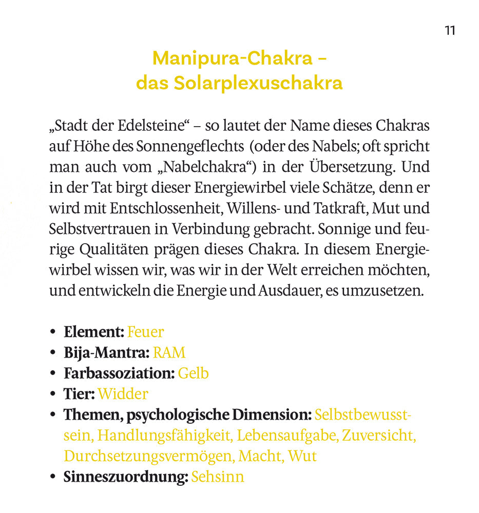 Mini-Heft "Die 7 Chakras"