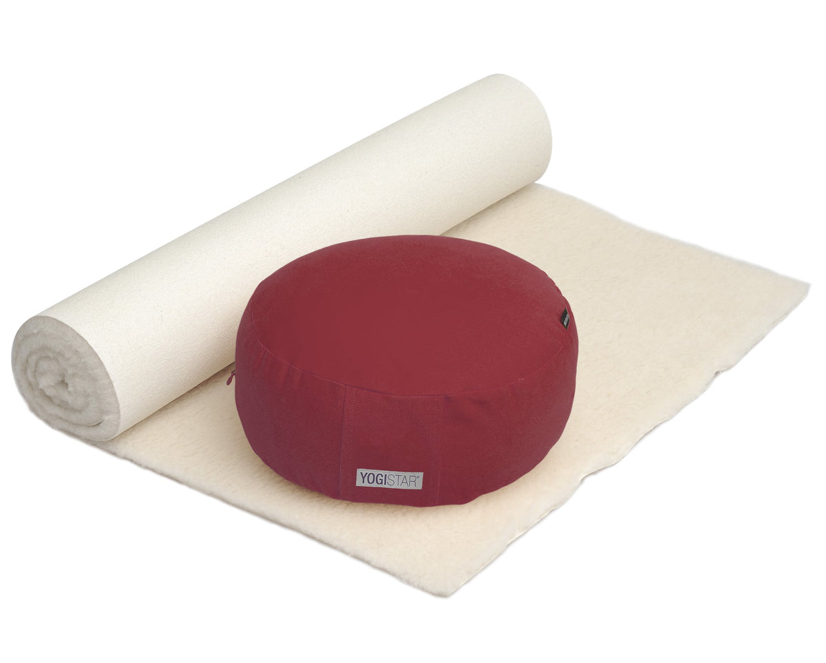 Yoga-Set Comfort Edition - Meditation natur 75 x 180 cm