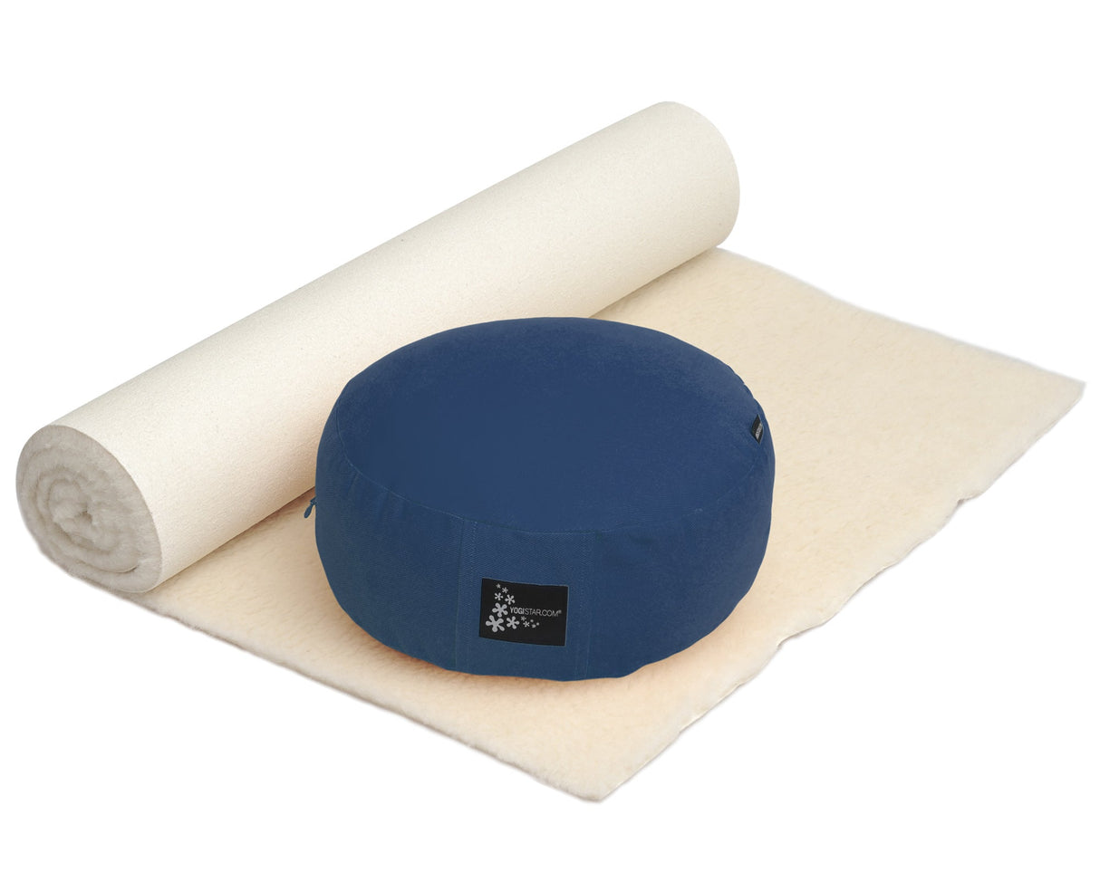 Yoga-Set Comfort Edition - Meditation natur 100 x 200 cm - YOGISHOP