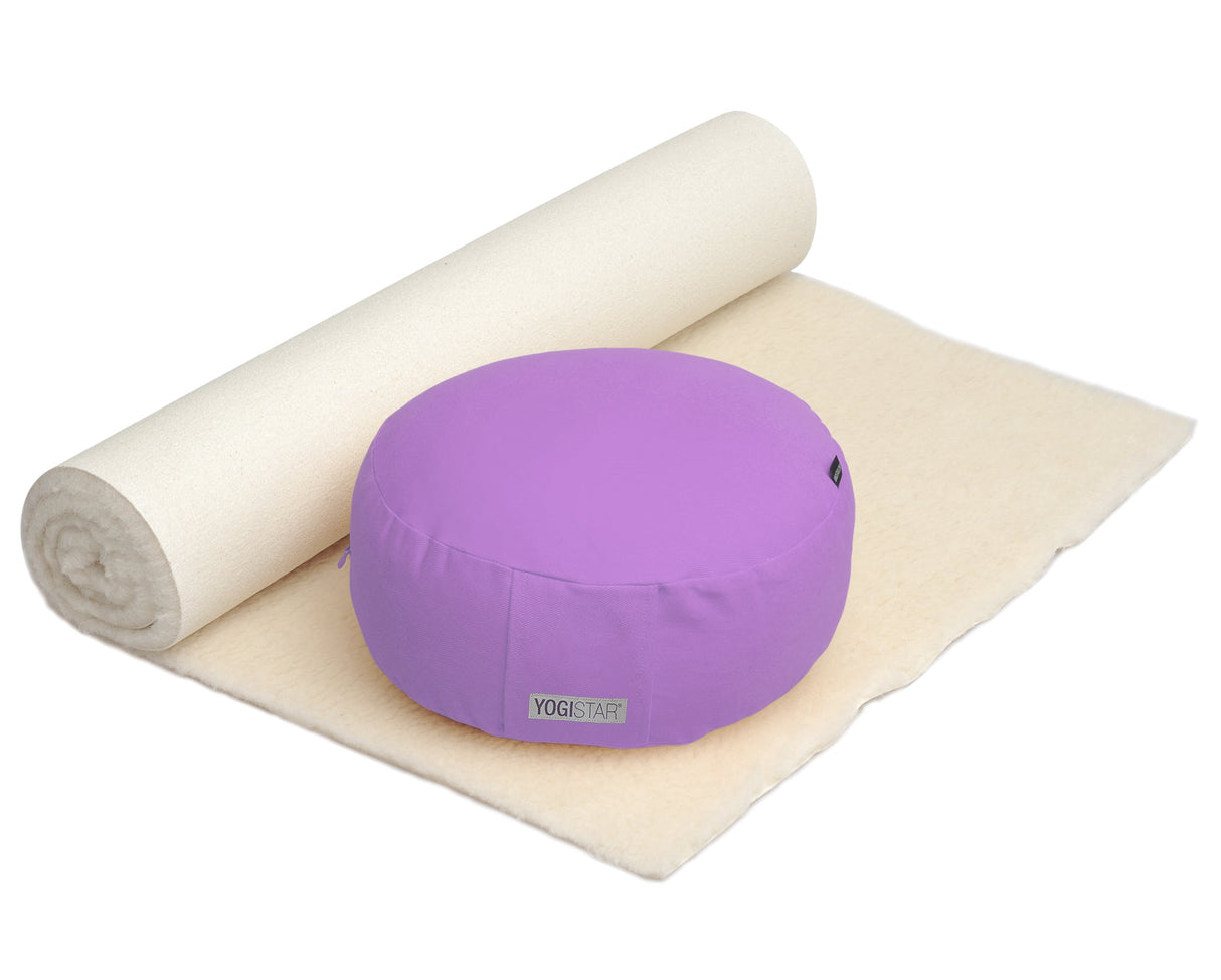 Yoga-Set Comfort Edition - Meditation natur 100 x 200 cm - YOGISHOP