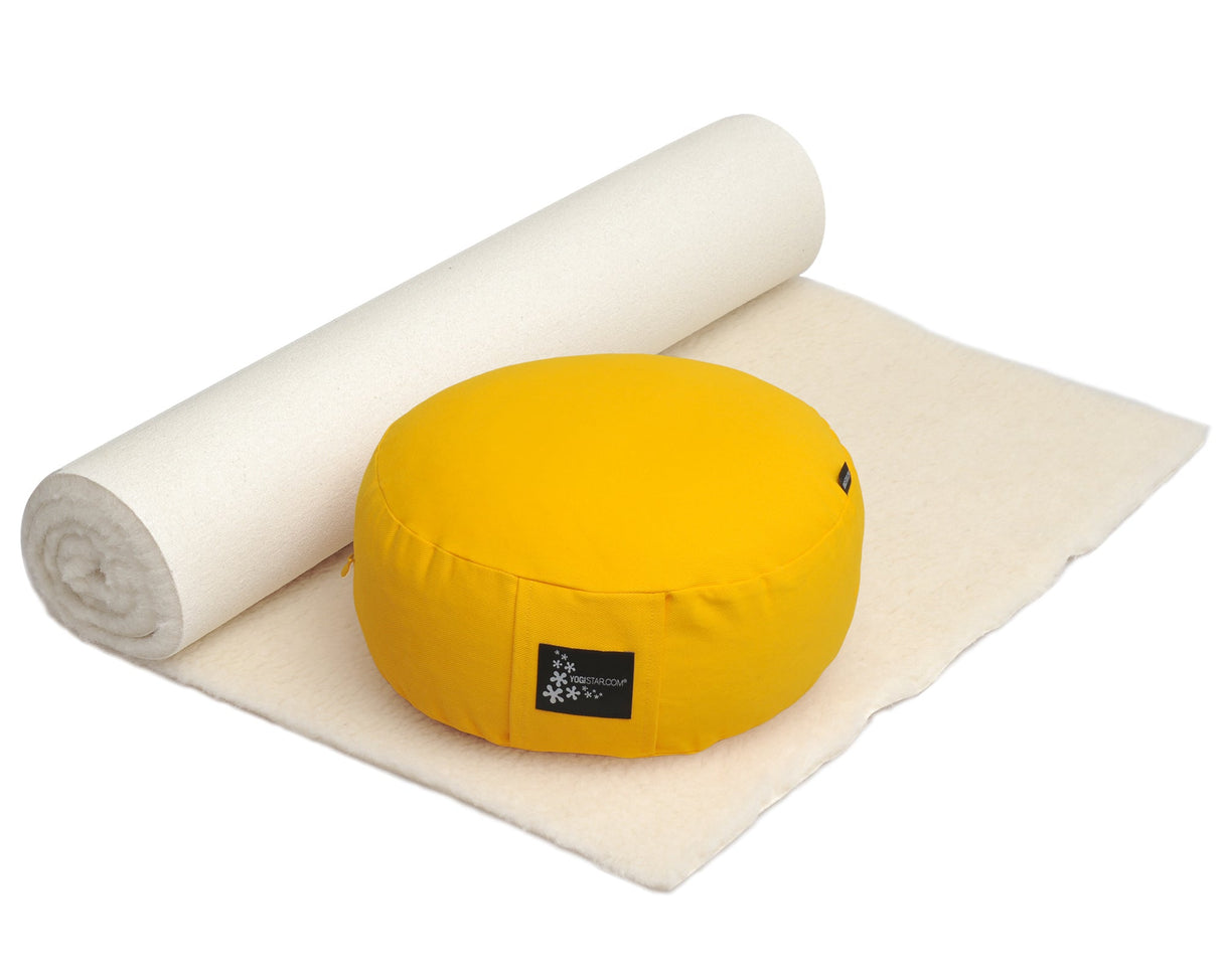 Yoga-Set Comfort Edition - Meditation natur 75 x 180 cm - YOGISHOP