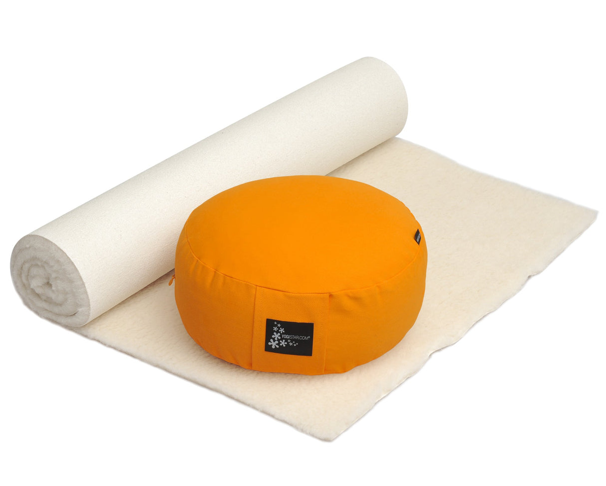 Yoga-Set Comfort Edition - Meditation natur 75 x 180 cm - YOGISHOP