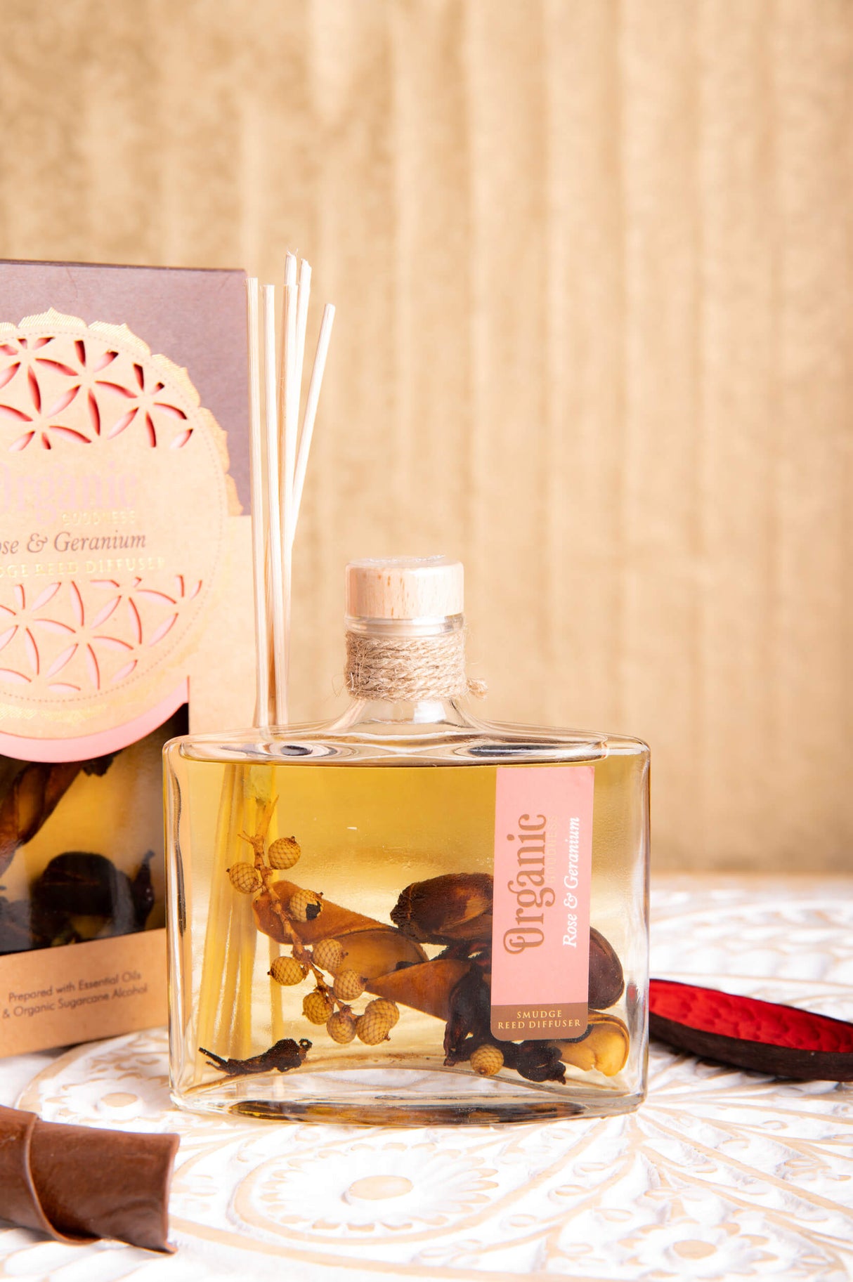 Raumduft Organic - Rose und Geranie, 150 ml - YOGISHOP