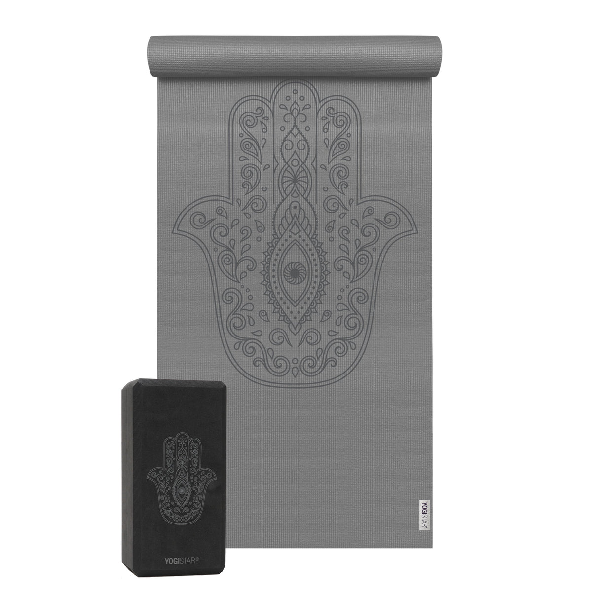 Yoga-Set Starter Edition - hand of fatima (Yogamatte + 1 Yogablock) - YOGISHOP