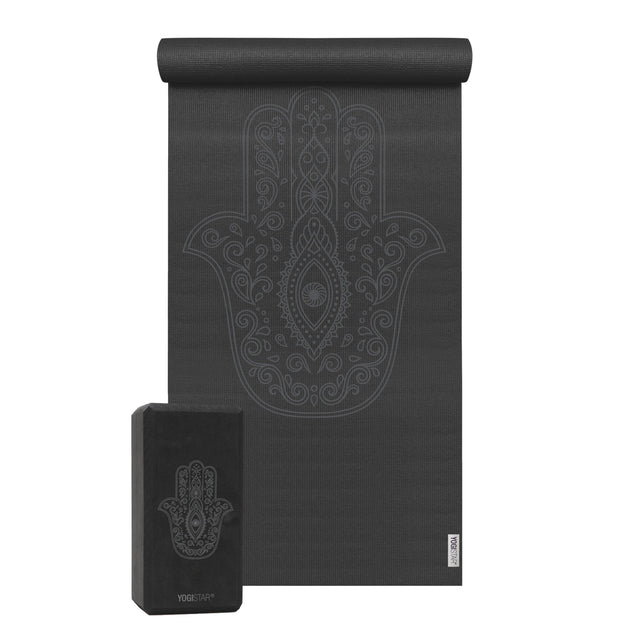 Yoga-Set Starter Edition - hand of fatima (Yogamatte + 1 Yogablock) - YOGISHOP