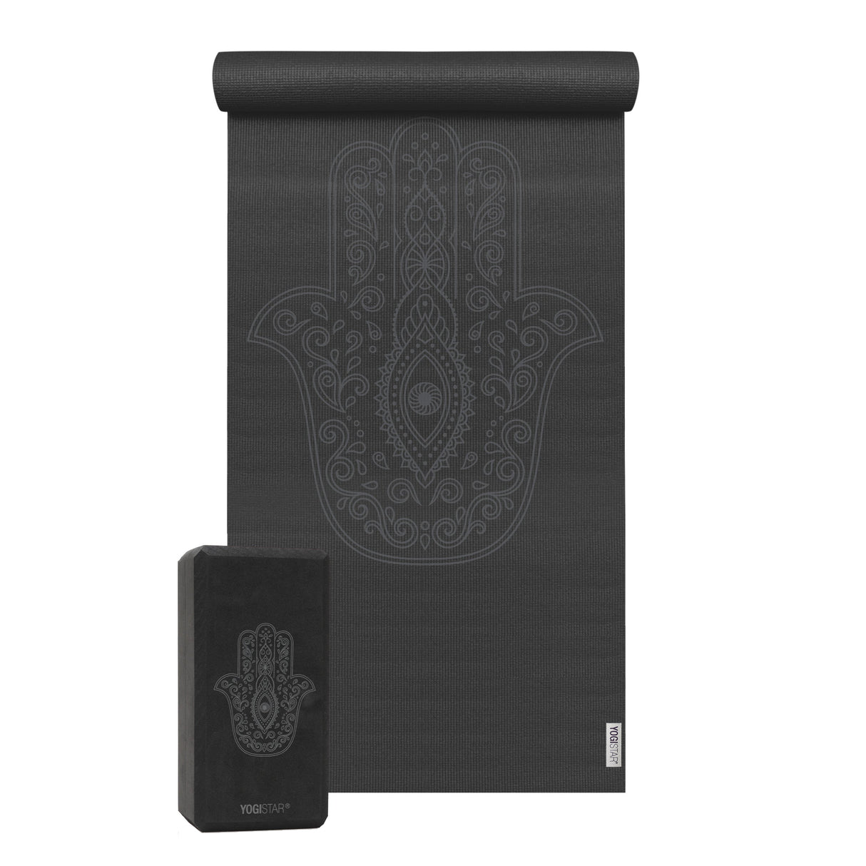 Yoga-Set Starter Edition - hand of fatima (Yogamatte + 1 Yogablock) - YOGISHOP
