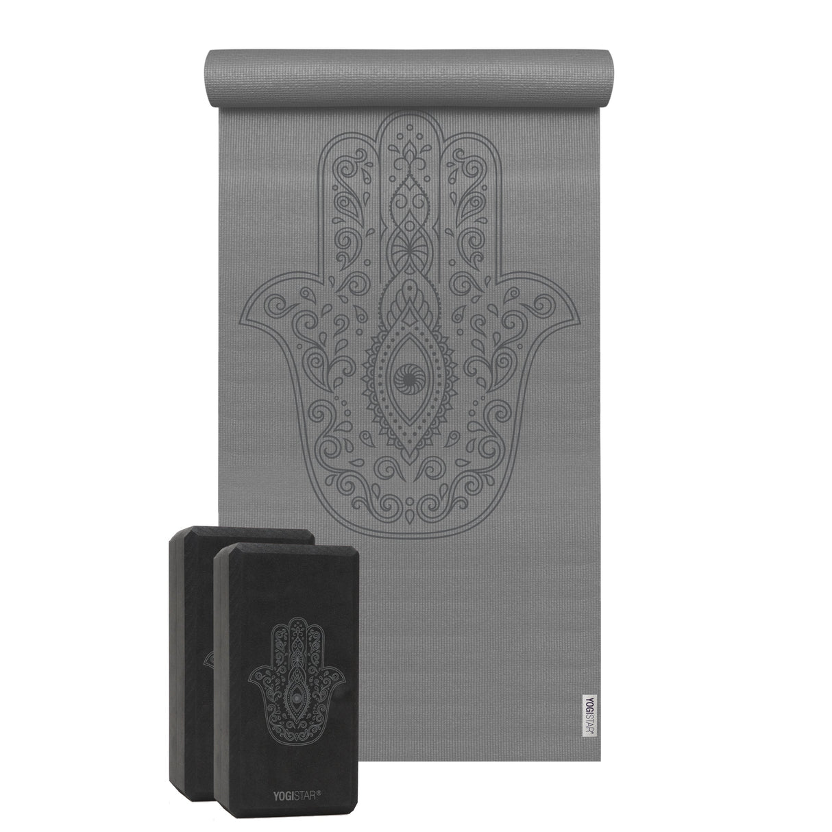 Yoga-Set Starter Edition - hand of fatima (Yogamatte + 2 Yogablöcke)