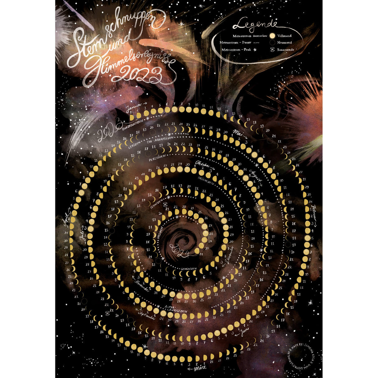Sternschnuppen Kalender 2023 - YOGISHOP