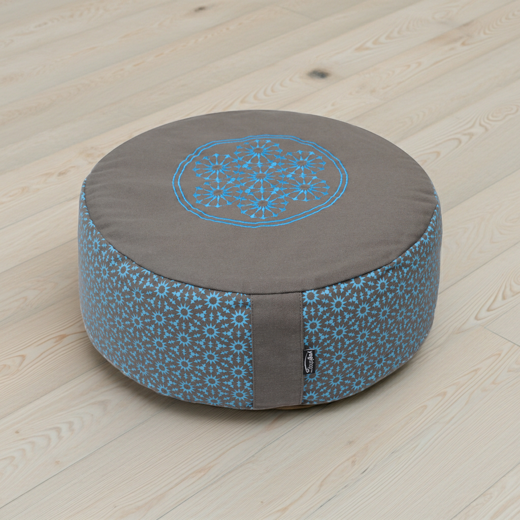 Meditationskissen rund - vintage - cotton - ø 36cm x 15cm - AYURDEVA