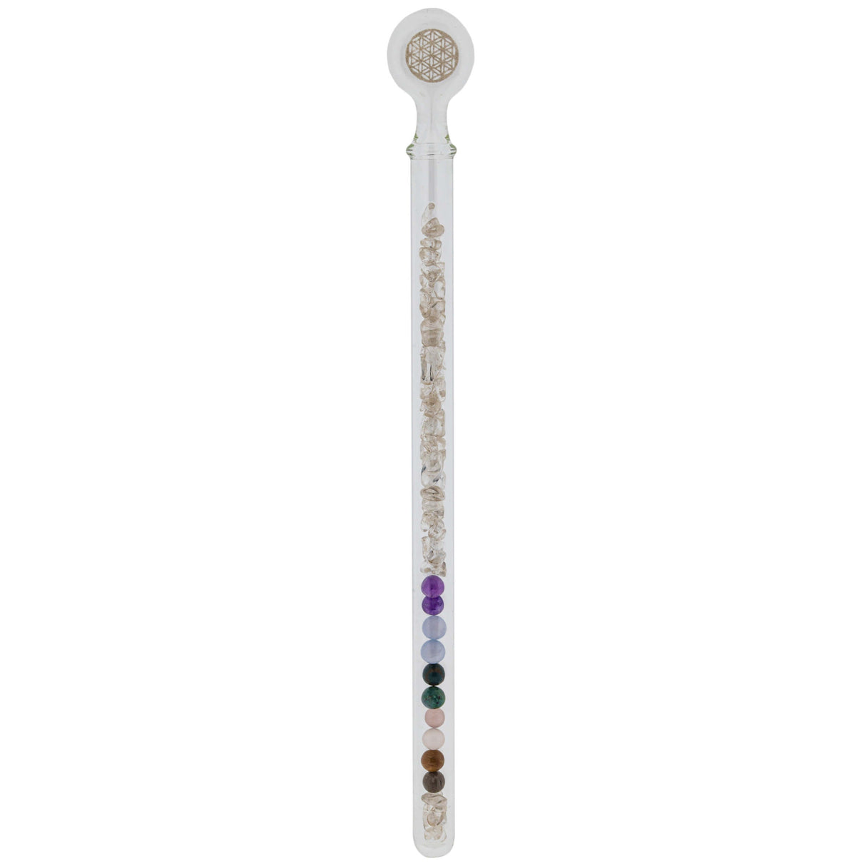 Kristall-Vitalstab - 5 Elemente Mischung