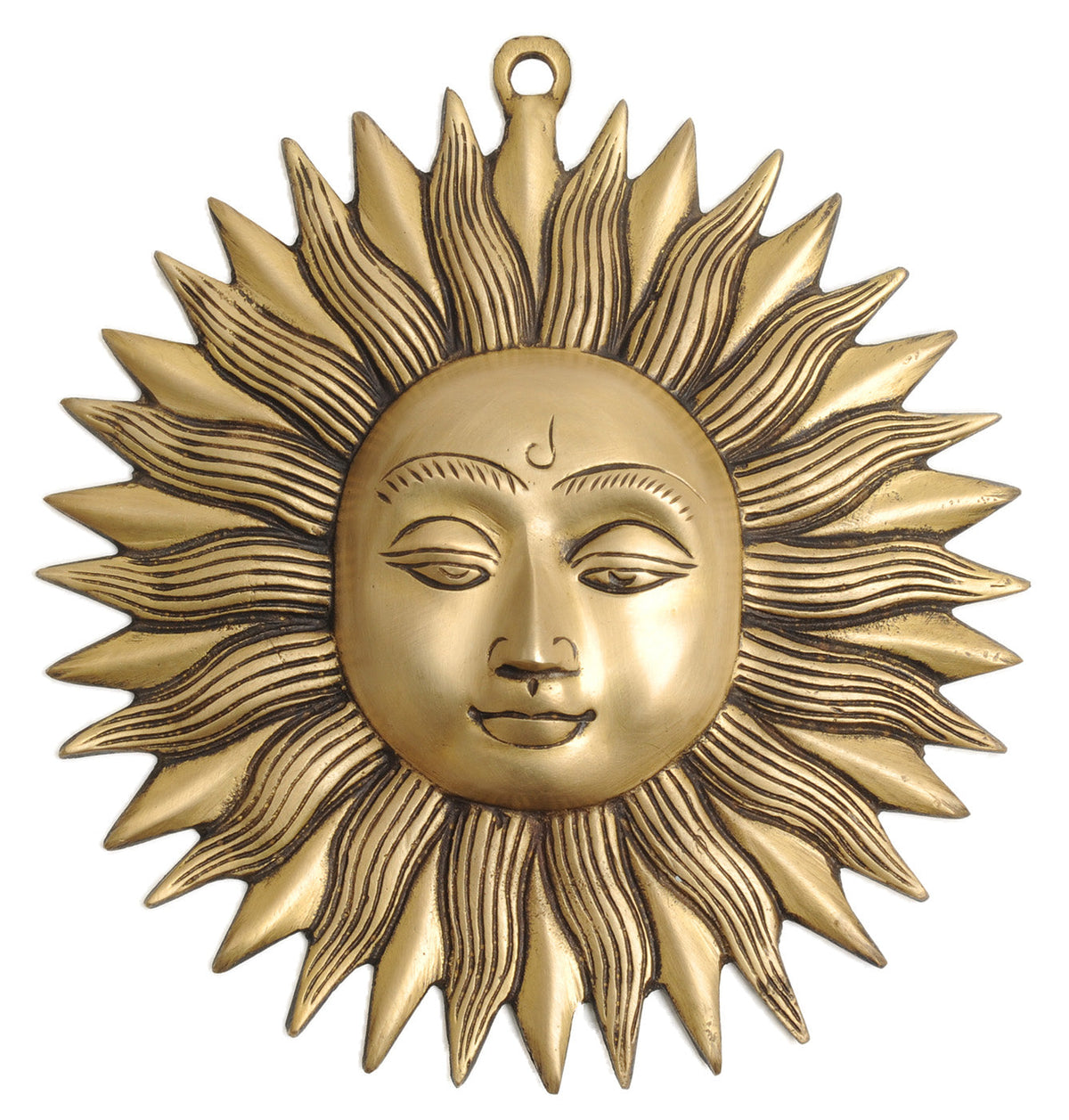 Wandsymbol "Sonne", Messing