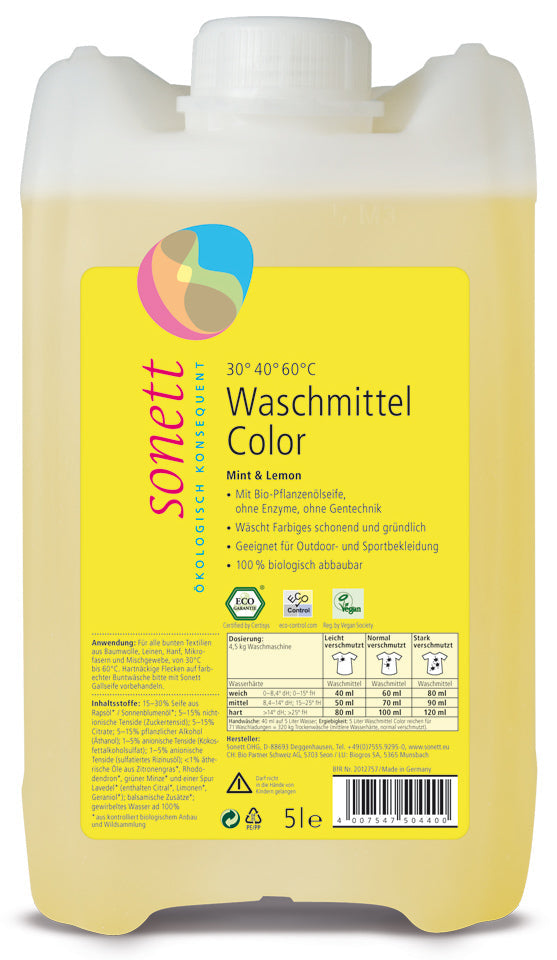 Waschmittel Color, Mint & Lemon